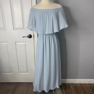 Show Me Your Mumu Hacienda Maxi Dress, Light Blue, XXSmall